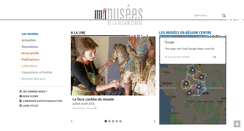 Desktop Screenshot of musees.regioncentre.fr